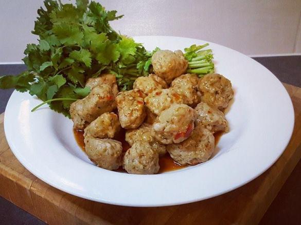 Asian Chicken Meatballs in the Varoma