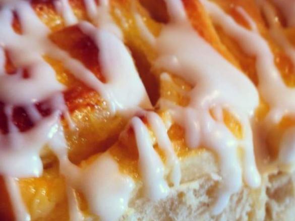 Lemon & Cream Cheese Scrolls with Vanilla Glaze