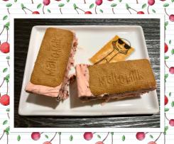 Cherry ripe ice-cream slice