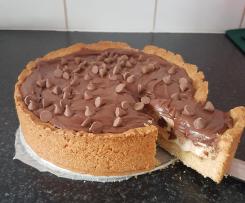 Crostata ricotta with Nutella and choc chips