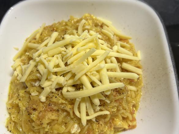 Donna’s Camping Bacon & Egg Noodles