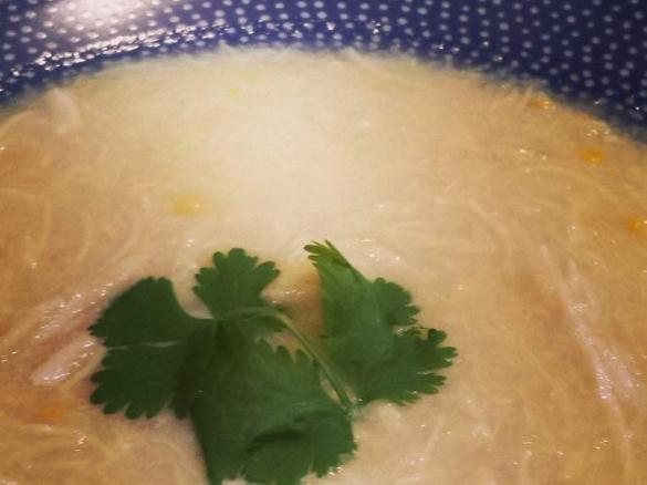 Chicken and Corn Noodle Soup