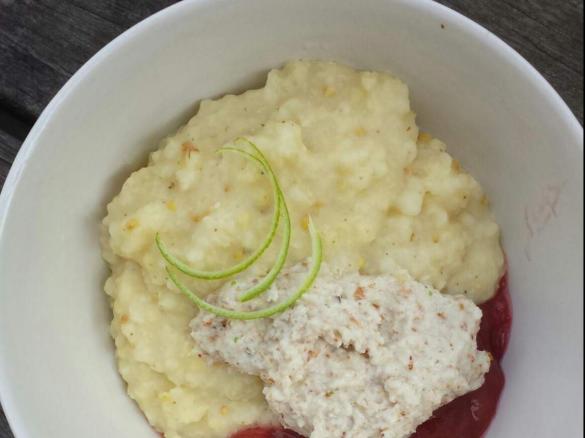 Millet with Lime Creme