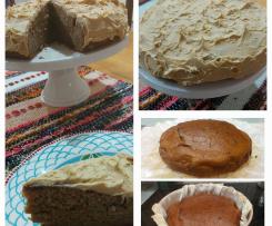 Coffee Banana Cake with Coffee Buttercream Frosting