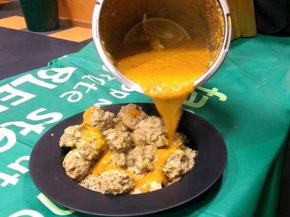 Cheesy Saucey Devil Balls