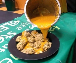 Cheesy Saucey Devil Balls