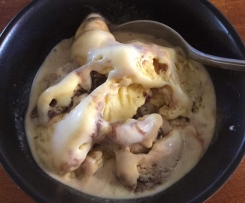 White Chocolate Hot Fudge Icecream