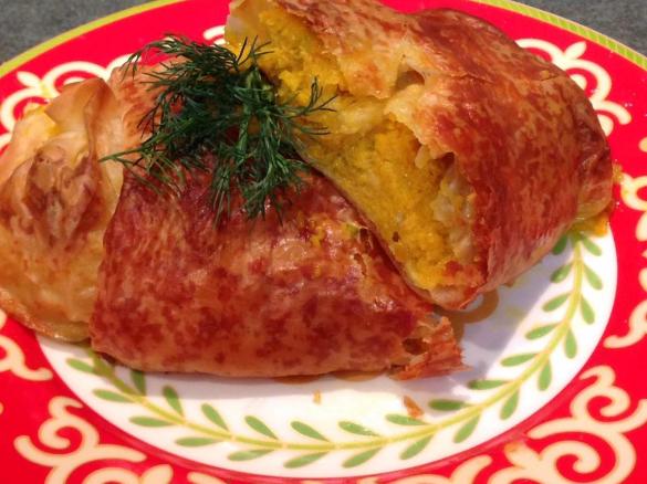 Carrot Cheese Parcels