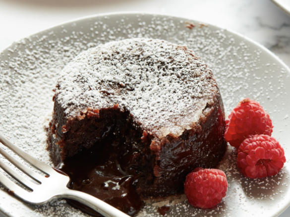 Chocolate Cocoa Lava Cake (without actual chocolate) Dairy Free Option