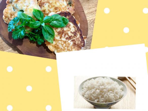 Savoury "rice cakes"