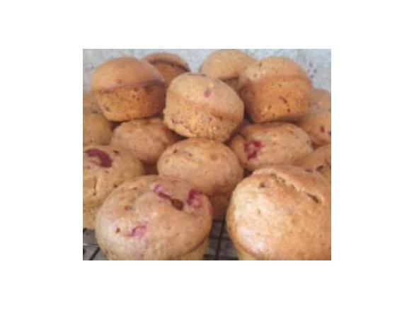 Berry, yogurt and oat muffins