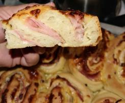 HAM AND CHEESE SCROLLS