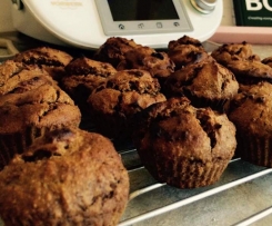 Banana, oat, almond and date muffins