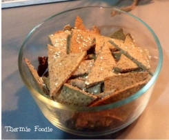 Simple Seed Crackers. Gluten Free, Grain Free, Nut Free, Dairy Free, Egg Free.