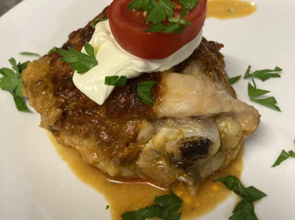 Festive Baked Chicken Thighs