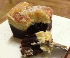 Rhubarb Cheesecake Brownies