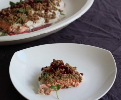 Tasmanian salmon with yoghurt dressing