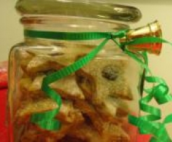 hazelnut & orange shortbread stars