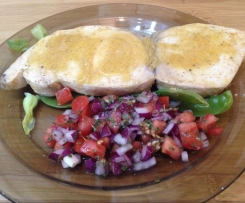 Steamed Marinated Marlin Steak 