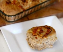 Cheesy-mite scrolls (wholemeal)