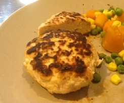 Chicken, feta and tomato rissoles