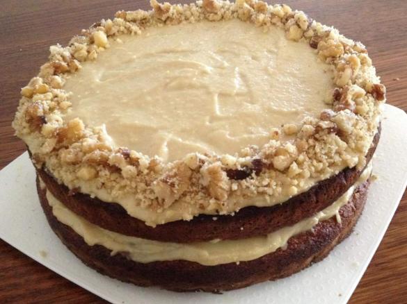 Carrot Cake with "Cream Cheese" Frosting (Gluten, Dairy and Refined Sugar Free)