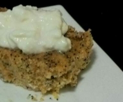 lemon poppy seed polenta cake (using stevia)