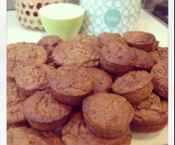 Sugar-free Apple, Date and Banana Muffins