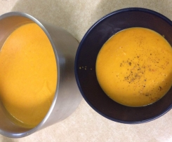 Roasted pumpkin and capsicum soup