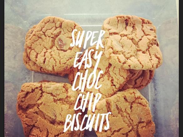 Super Easy Choc Chip Biccys