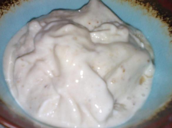 Banana yoghurt icecream