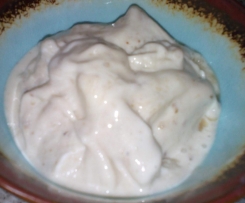 Banana yoghurt icecream