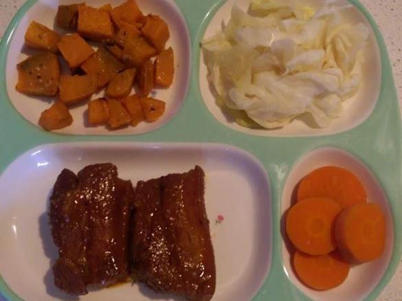 Toddler Friendly Pork Spare Ribs in Sweet & Sticky BBQ sauce - PALEO