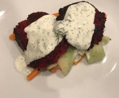 Beetroot and Feta Burger
