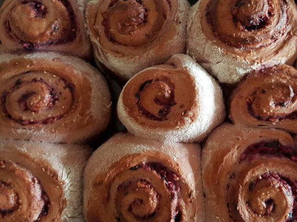 Raspberry and Apple Scrolls