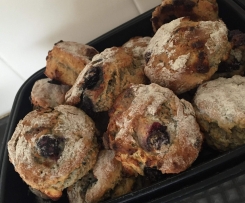 Blueberry & White Chocolate Scones