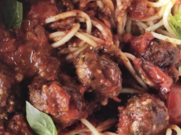 Spaghetti and meatballs