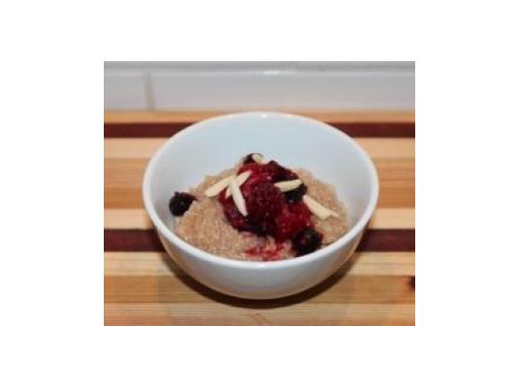 Apple and Blackcurrant Quinoa and Chia Porridge