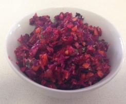 Beetroot and cashew salad