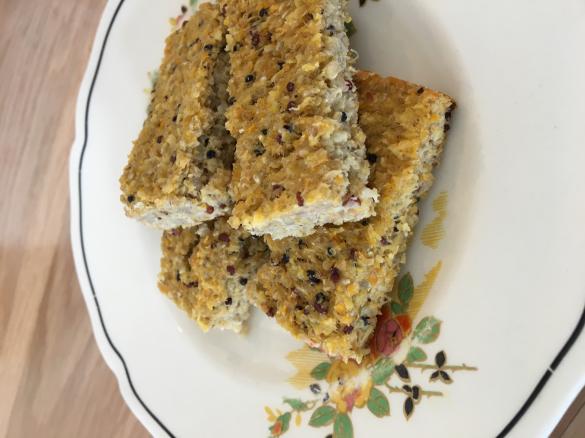 Quinoa breakfast slice