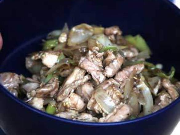 Sauteed Pork and Ginger Cabbage