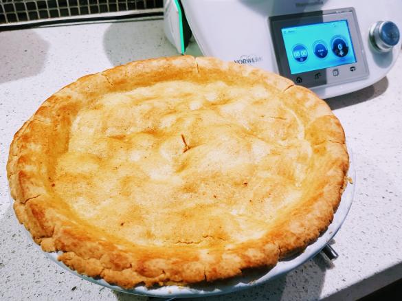 Decadent caramel apple pie