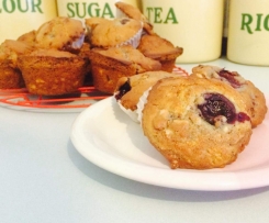 Cherry and Almond Muffins