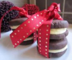 Chocolate Melting Moments With Peppermint Cream