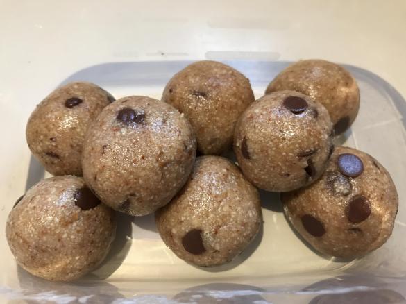 Caramel Choc Chip Cookie Bliss Balls