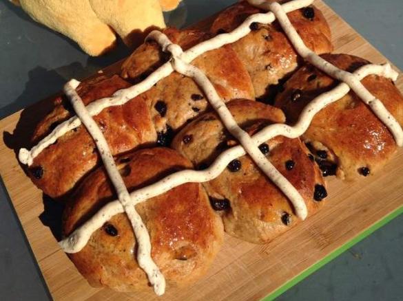 Chai Hot Cross Buns with Honey Spiced Crosses