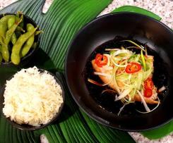 Steamed fish with Ginger and Soy