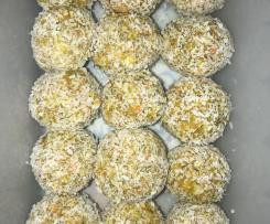 Nut free “orange” bliss balls