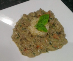CREAMY MUSHROOM BEEF