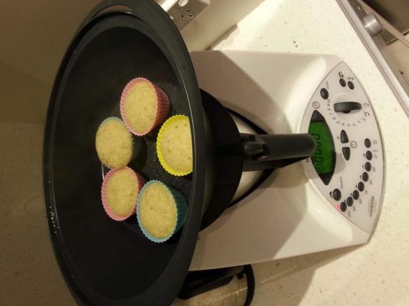 Gluten, Dairy, Refined Sugar Free Banana Muffins in the Varoma